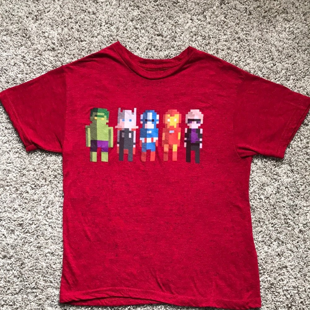 Kids Avengers large T-shirt.